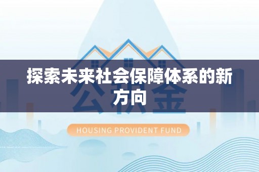 洞口探索未来社会保障体系的新方向