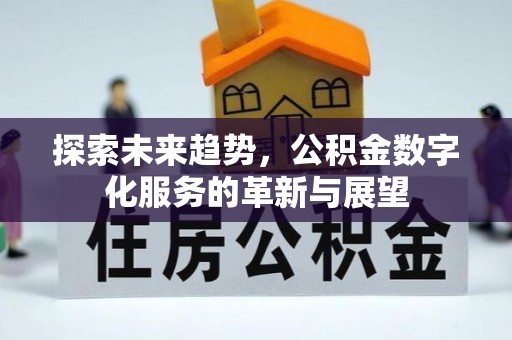洞口探索未来趋势，公积金数字化服务的革新与展望