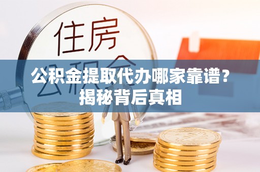 洞口公积金提取代办哪家靠谱？揭秘背后真相